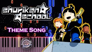 Shuriken School Theme Piano Cover and Tutorial  Shuriken School Jetix [upl. by Maitland983]