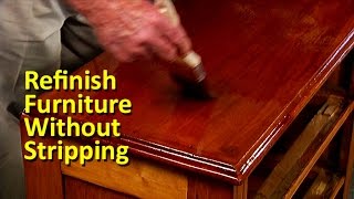 Refinish Furniture Without Stripping [upl. by Eimmij283]