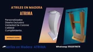 Tema Atriles En Madera ATRIMA [upl. by Amara680]