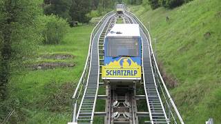 Standseilbahn 727001 Davos Schatzalp  Ausweiche  funicular Switzerland  Schatzalpbahn [upl. by Oile]