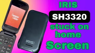 iris flip phone stuck on home screensh3320 consumer cellular [upl. by Aimet]