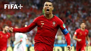 Cristiano Ronaldos Free Kick Goal vs Spain  2018 FIFA World Cup [upl. by Akamaozu]