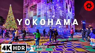 Christmas in Japans 2nd Largest City  4K HDR Spatial Audio [upl. by Ailatan]