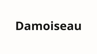 How to pronounce Damoiseau [upl. by Heringer689]