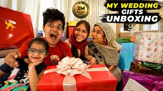 Wedding Gifts Unboxing With Family ❤️  Irfans View [upl. by Dnalor]