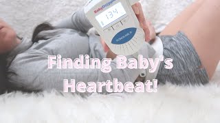 Finding Babys Heartbeat With At Home Doppler First Trimester 10 Weeks Pregnant [upl. by Eniamraj]