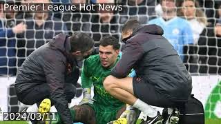 Man City goalkeeper Ederson subbed off after walloping Darwin Nunez to give away penalty [upl. by Flin865]