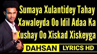 SICIID QALINLE SUMAYA HEES CUSUB 2022 LYRICS [upl. by Airom]