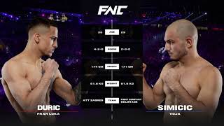 Fran Luka Duric vs Vojislav Simicic FNC 20  23112024 [upl. by Pacheco191]