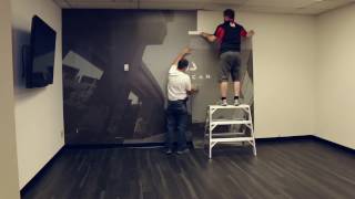 How to install your mural wallpaper [upl. by Anelhtak]