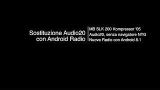 Sostituzione Audio20 su SLK R171 [upl. by Kenti14]