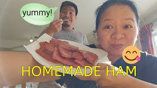 Homemade HAM by PapaR cookingnipapaR ✨️THE BIG R FAMILY✨️buhaycanada familyvlog homemade food [upl. by Michal]