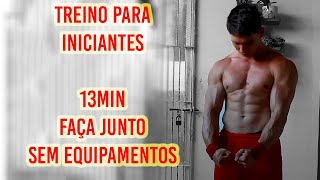 Treino para INICIANTES na Calistenia  13min  Faça Junto [upl. by Kynthia538]