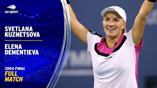 Svetlana Kuznetsova vs Elena Dementieva Full Match  2004 US Open Final [upl. by Netsirc544]