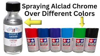 Testing Alclad Chrome Over Different Colors  Tamiya Spray Paint [upl. by Alabaster361]