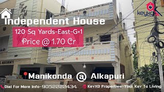 Independent House For Sale  G1 Floors  Manikonda  HitechCity  Gachibowli  KeyXO Properties [upl. by Inat973]