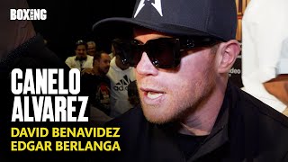 Canelo Alvarez On David Benavidez Fight Berlanga amp UFC Event [upl. by Acirema]