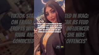 Iraqi influencer Om Fahad poses for glamorous shoots on her TikTok [upl. by Collette]