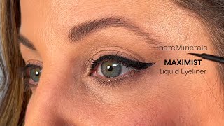 MAXIMIST Liquid Eyeliner Tutorial  bareMinerals [upl. by Nerine]