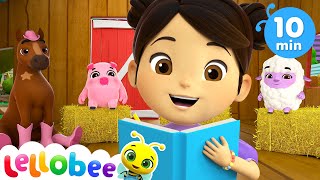 Back To School 🌻Lellobee City Farm Nursery Rhymes for kids [upl. by Hindorff]