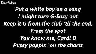 G Eazy  No Limit Feat ASAP Rocky amp Cardi B Lyrics [upl. by Dalury]