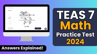 TEAS Math Practice Test Walkthrough 2024 Updated [upl. by Nura]