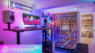 Cable Management at My SitStand Desk  Dreamroom64  Tips Tricks amp Thoughts on This Gaming Setup [upl. by Richarda152]