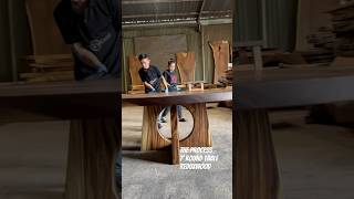 Building A Round Table woodworking homedecor [upl. by Oirasec]