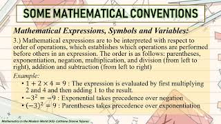 Conventions in the Mathematical Language [upl. by Nahgrom458]