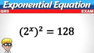 Exam Exponential Equations Grade 9 [upl. by Adal492]