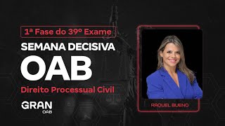 1ª fase do 39º Exame OAB  Semana Decisiva em Direito Processual Civil [upl. by Arevle]