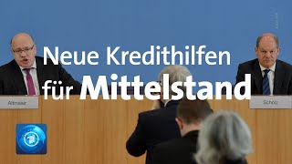 Bundesregierung will zusätzliche CoronaHilfen für den Mittelstand [upl. by Yedok250]