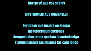 Karaoke Jorge Drexler quotTelefoniaquot Tonalidad Mi Original [upl. by Ayot]