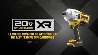 LLAVE DE IMPACTO DE ALTO TORQUE DE 12quot 13MM SIN CARBONES DE 20V MAX XR® [upl. by Arie]