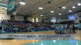 Pinckneyville Community High School Hosts Inaugural Special Needs Basketball Game [upl. by Nyram]