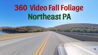 360° Video Footage  Fall Foliage NE PA Oct 2024 bloomsburg fallinpa drive insta360 [upl. by Mailliw]