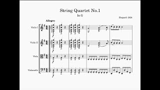 String Quartet No1 Original Composition [upl. by Oriana]