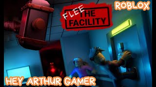 VIREI O FERA DA MARRETA E PEGUEI TODO MUNDO NO ROBLOX Flee the Facility  HEY ARTHUR GAMER [upl. by Jefferey]