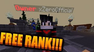 Rank Giveaway on Hypixel SERVER for Minecraft PE VASTLANDS [upl. by Aidahs60]