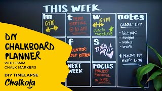 DIY Chalkboard Planner Must Watch [upl. by Wilbur323]