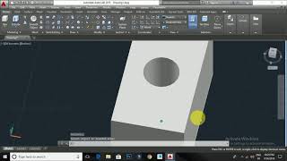 AutoCAD 3D Presspull Command Tamil [upl. by Nylirak]