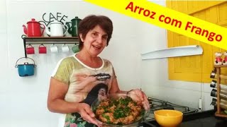 ARROZ COM COXA e SOBRECOXA DE FRANGO  Em uma só panela [upl. by Carolus]