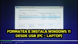 Cómo formatear e instalar Windows 11 desde USB [upl. by Yerg597]