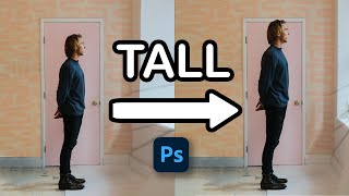 How to make yourself TALL  photoshop Tutorials [upl. by Helaina]