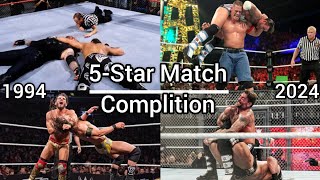 All Of WWE 5Star Matches Match Card Complition 19942024 [upl. by Olgnaed]