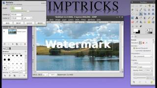 How to make a watermark in GIMP  Beginner Tutorial [upl. by Liag]