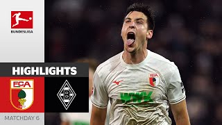 Schlotterbecks Thunderbolt  FC Augsburg  Borussia Mgladbach 21  Highlights  Matchday 6 [upl. by Atnuahsal716]