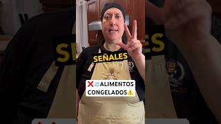 ❌⚠️3 SEÑALES de ALIMENTOS CONGELADOS🧊🇮🇹 comida food chefroberta [upl. by Adrea]