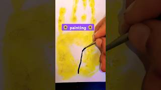 Painting 💛🌻✨ watercolor hand art shorts shortvideo [upl. by Yensehc687]