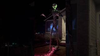 13 ft Jack Skellington at Night ✨ homedepot jackskellington animatronic nightmarebeforechristmas [upl. by Slaby]